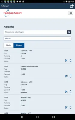 Hamburg Airport + Flight Tracker android App screenshot 5